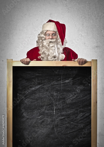 Photo: Santa Claus Blackboard Santa Claus Blackboard