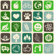 seamless pattern with ecology signs and symbols