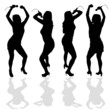 sexy and hot singer vector illustration