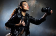 Young woman fashion portrait