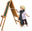 Small girl painting