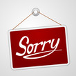Vector: Sorry Storefront Sign Sorry Storefront Sign