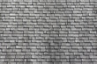 Worn asphalt shingles