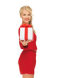 Lovely Woman In Red Dress With... Lovely Woman In Red Dress With...