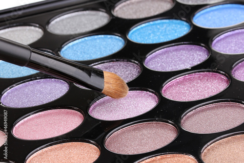 Photo: Bright eye shadows close-up Bright eye shadows close-up