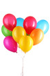 Colorful balloons isolated on white