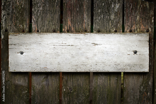 Photo: Blank old wooden sign Blank old wooden sign