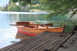 The rowing boat at the moore