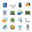 Communication, connection  and technology icons
