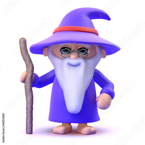Illustration: Wizard stands alert ready to cast healing spells Wizard stands alert ready to cast healing spells