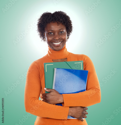 Photo: African-American university student African-American university student