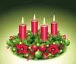 Vierter Advent / Adventskranz