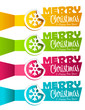 Vector: Christmas Banners with Snowflakes Christmas Banners with Snowflakes