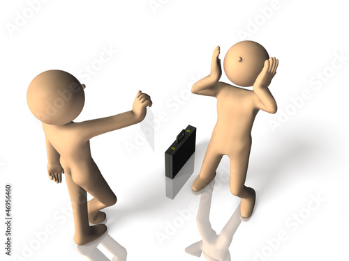 Illustration: He received a notice of dismissal. He received a notice of dismissal.