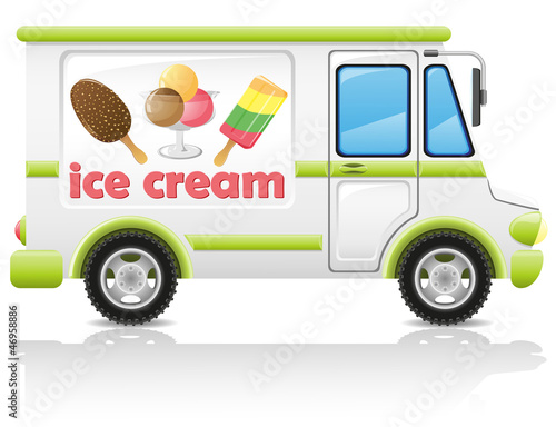 Illustration: car carrying ice cream illustration car carrying ice cream illustration