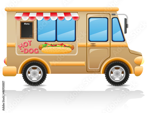 Illustration: car hot dog fast food illustration car hot dog fast food illustration