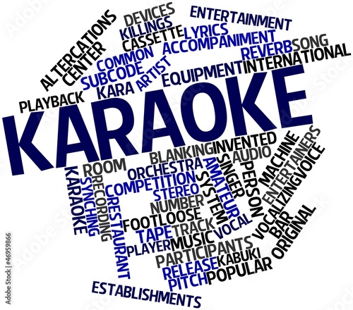 Illustration: Word cloud for Karaoke Word cloud for Karaoke
