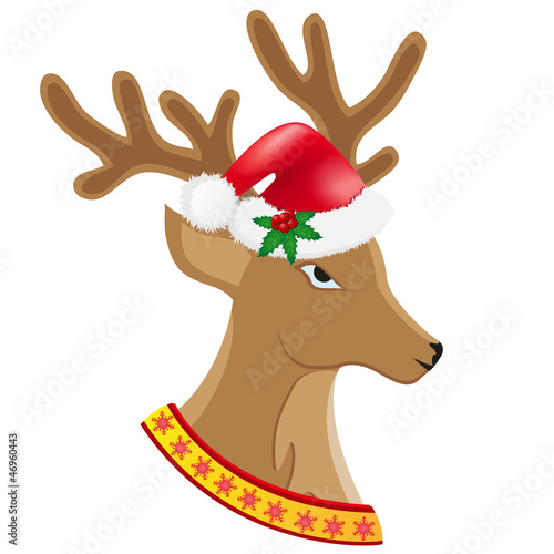 Illustration: christmas deer illustration christmas deer illustration