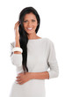 Happy latin woman