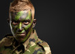 Close Up Of Angry Soldier