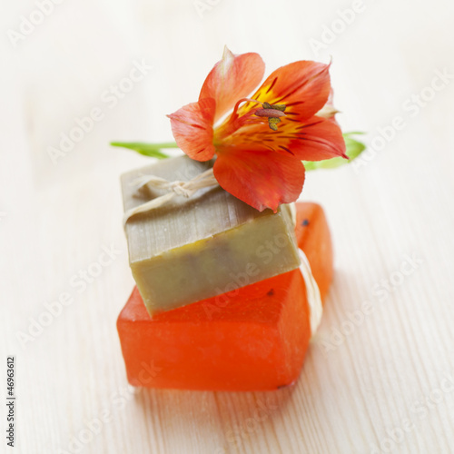 Photo: Soap bars with natural ingredients Soap bars with natural ingredients
