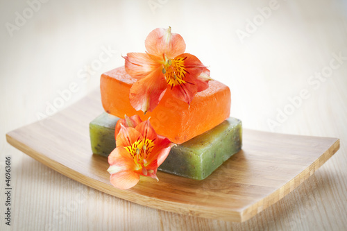 Photo: Soap bars with natural ingredients Soap bars with natural ingredients