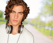Handsome Man With Headphones