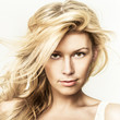 Fashion portrait of young beautiful woman