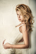 Fashion portrait of young beautiful woman