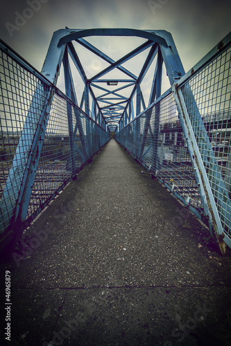 Photo: steel foot bridge steel foot bridge
