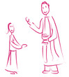 Illustration: fille première communion fille première communion