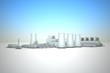 cooling tower of nuclear power plant