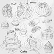 Cakes set