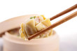chopsticks with dimsum