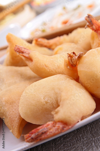 Photo: close up on shrimp fritter close up on shrimp fritter
