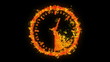 Burning clock