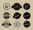 Retro vintage labels