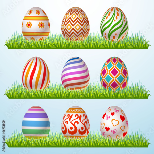 Vector: easter eggs easter eggs