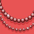 Glass beads, jewelry decorative background