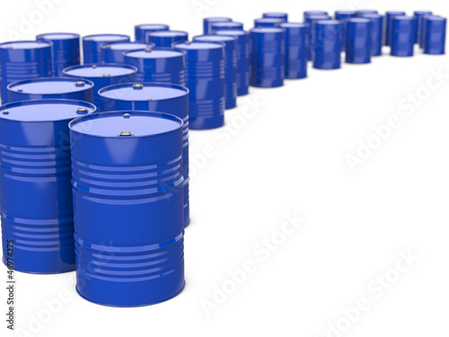 Illustration: Industrial Background with Barrels. Industrial Background with Barrels.