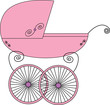 Vektor: Baby stroller Baby stroller