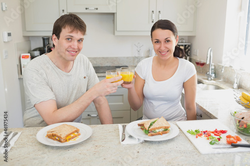 Photo: Young people eating healthy Young people eating healthy