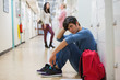 Man sitting on the floor