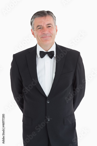 Photo: Waiter smiling at camera Waiter smiling at camera
