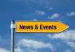 Pfeil mit blauem Himmel NEWS & EVENTS