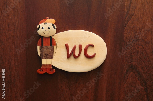 Photo: Bagno, insegna wc Bagno, insegna wc