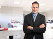 Businessman in his office