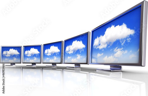 Illustration: cloud monitor cloud monitor