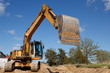 Photo: excavators working excavators working