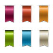Vetor: Color Realistic Ribbons Color Realistic Ribbons
